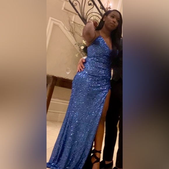 Party dress blue - Picture 3 of 5